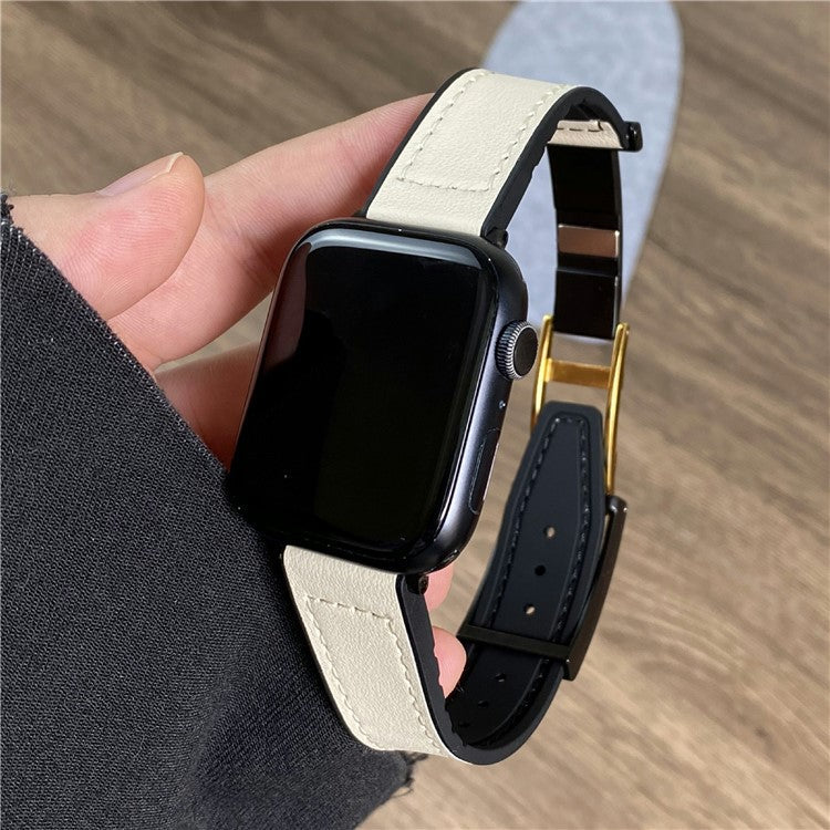 For Apple Watch 10 46mm / Ultra 2 / Ultra 49mm / 9 8 7 45mm / SE (2023) SE (2022) SE 6 5 4 44mm / 3 2 1 42mm Watch Band Magnetic Buckle - Green