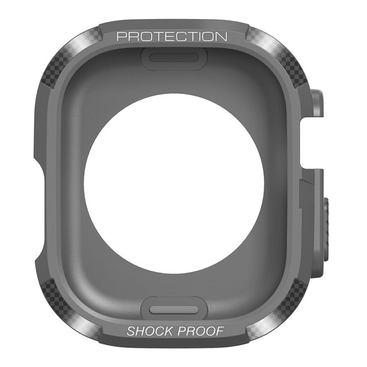 For Apple Watch Ultra 49mm TPU Shockproof Frame Shell Watch Bumper Protective Cover - Elegant Black