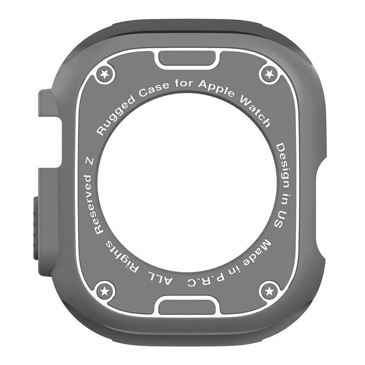 For Apple Watch Ultra 49mm TPU Shockproof Frame Shell Watch Bumper Protective Cover - Elegant Black