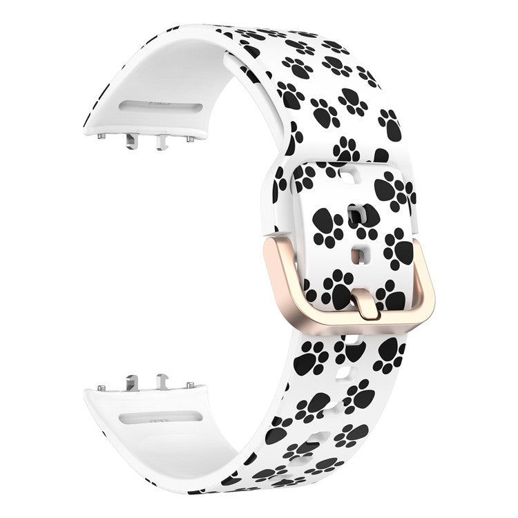 For Samsung Galaxy Fit3 Pattern Printing Silicone Strap Replacement Watch Band - Cat Paw