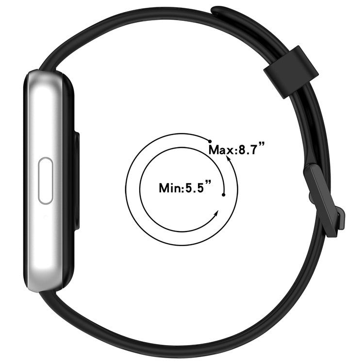 For Samsung Galaxy Fit3 Strap Replacement Silicone Breathable Watch Bracelet - Midnight Blue