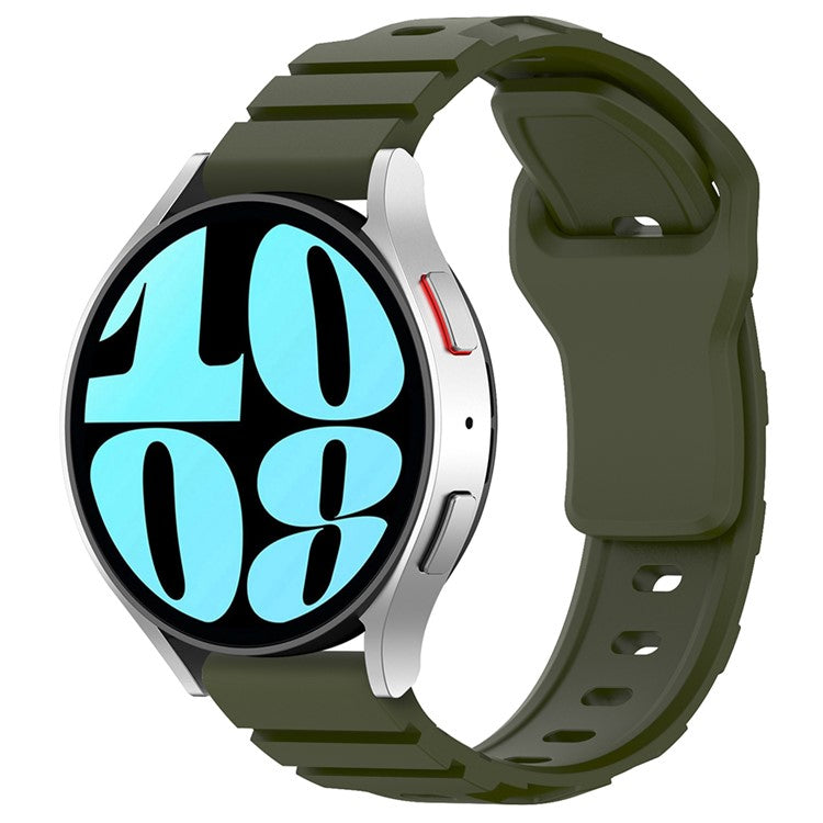 For Huawei Watch GT 3 42mm / GT 3 Pro 43mm Silicone Band 20mm Armour Watch Strap Replacement - Army Green