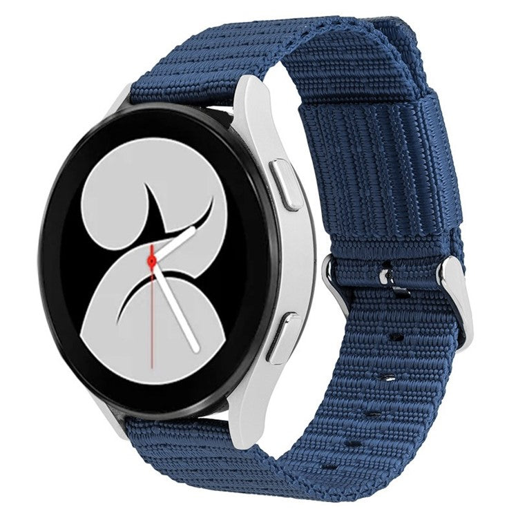 For Huawei Watch GT 3 42mm / Watch GT 3 Pro 43mm Wrist Strap 20mm Texture Nylon Watch Strap - Sapphire / Grid