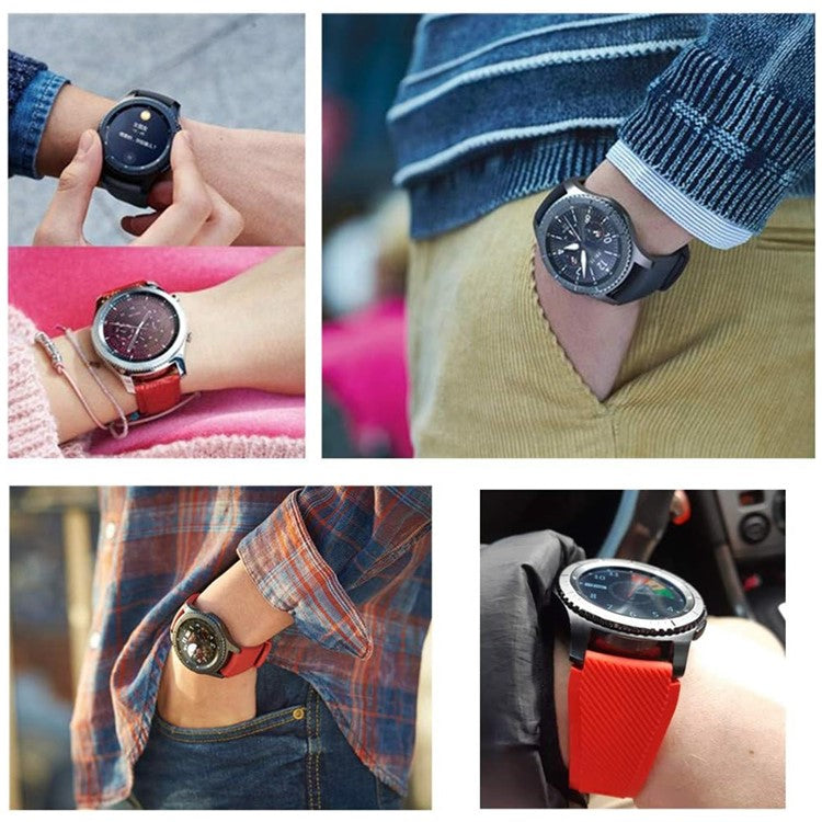 For Huawei Watch Watch 4 / GT 4 46mm / 4 Pro Replacement Strap 22mm Silicone Watch Band - White