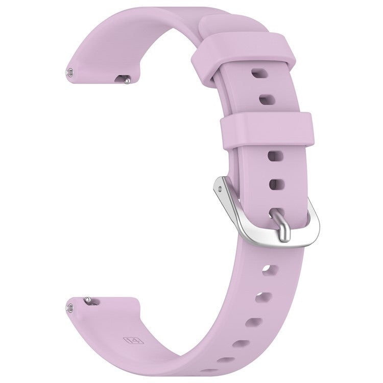 For Garmin Lily 2 Silicone Watch Bands 14mm Waterproof Soft Replacement Straps - Purple