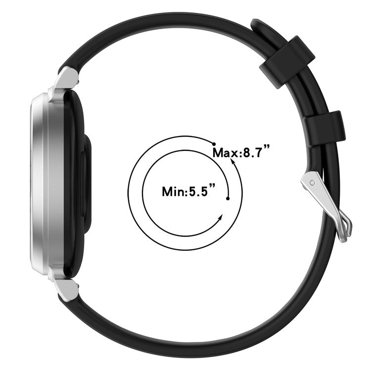 For Garmin Lily 2 Silicone Watch Bands 14mm Waterproof Soft Replacement Straps - Purple