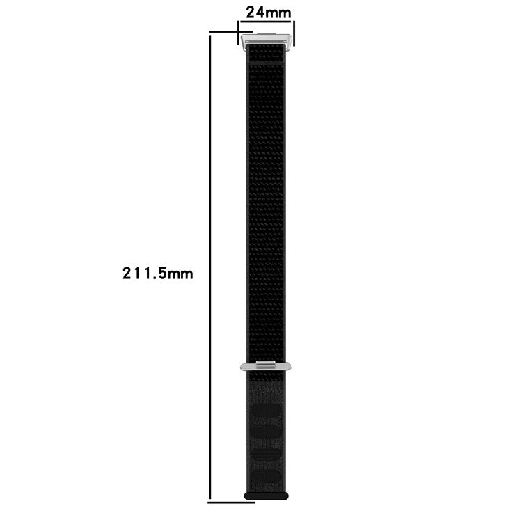 For Huawei Watch Fit 3 Strap Magic Tape Nylon Soft Watch Band - Camel