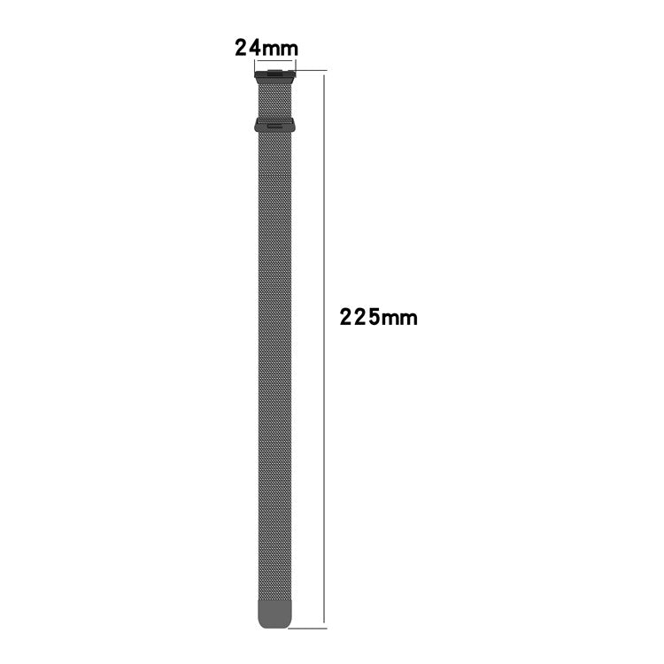 For Huawei Watch Fit 3 Metal Strap Stainless Steel Magnetic Milanese Watch Band - Rose Pink