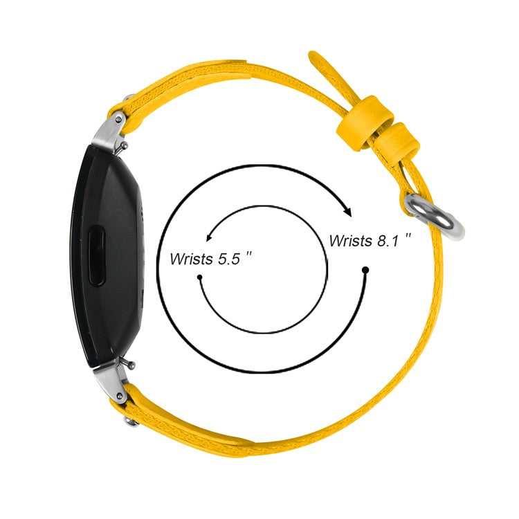 For Fitbit Inspire 2 Nylon Braided Watch Strap Adjustable Replacement Wrist Band - Yellow