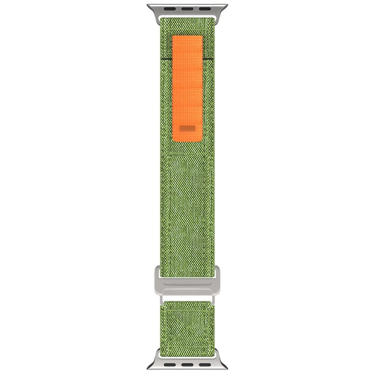 For Apple Watch 10 46mm / Ultra 2 / Ultra 49mm / 9 8 7 45mm / SE (2023) SE (2022) SE 6 5 4 44mm / 3 2 1 42mm Watch Band Nylon Loop Strap - Army Green