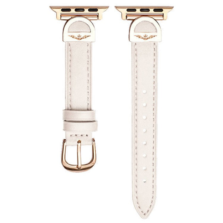 For Apple Watch 10 46mm / Ultra 2 / Ultra 49mm / 9 8 7 45mm / SE (2023) SE (2022) SE 6 5 4 44mm / 3 2 1 42mm Watch Band Microfiber Leather Strap - Grey