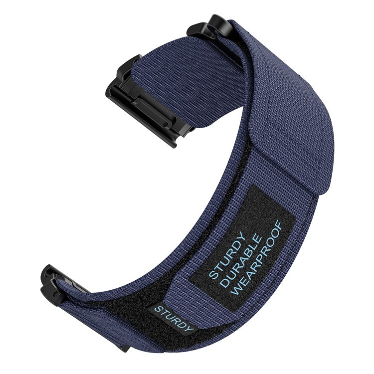 For Garmin Fenix 7 / Forerunner 965 / 955 / 945 / 935 Watch Band 22mm Rugged Nylon Sports Strap - Blue