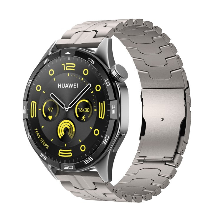 For Huawei Watch GT 4 / GT 3 / GT 2 46mm Replacement Strap 22mm Metal Watch Band - Titanium