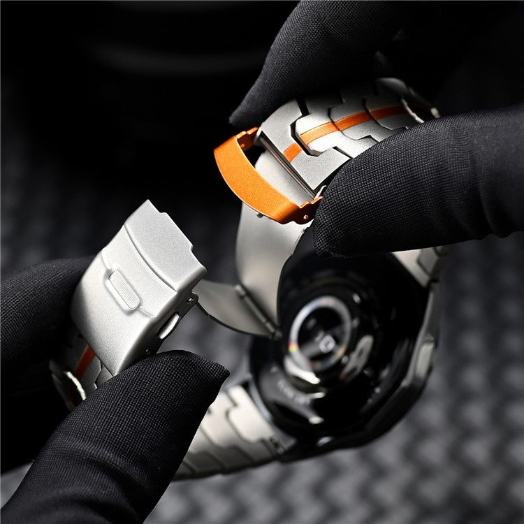 For Huawei Watch GT 4 / GT 3 / GT 2 46mm Replacement Strap 22mm Metal Watch Band - Titanium