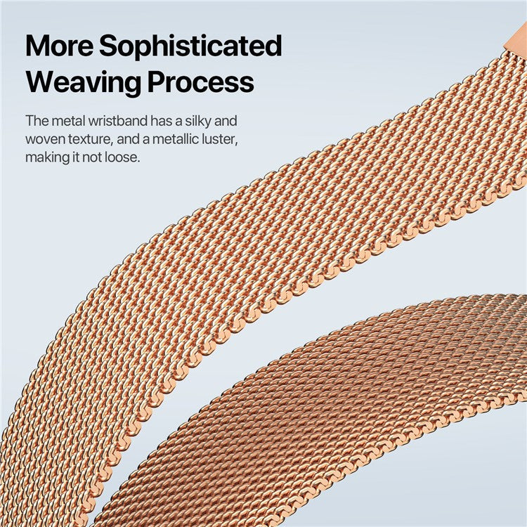 DUX DUCIS For Huawei Watch GT 4 41mm Replacement Band 18mm Milanese Magnetic Watch Strap - Gold