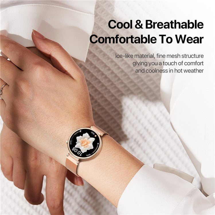 DUX DUCIS For Huawei Watch GT 4 41mm Replacement Band 18mm Milanese Magnetic Watch Strap - Gold