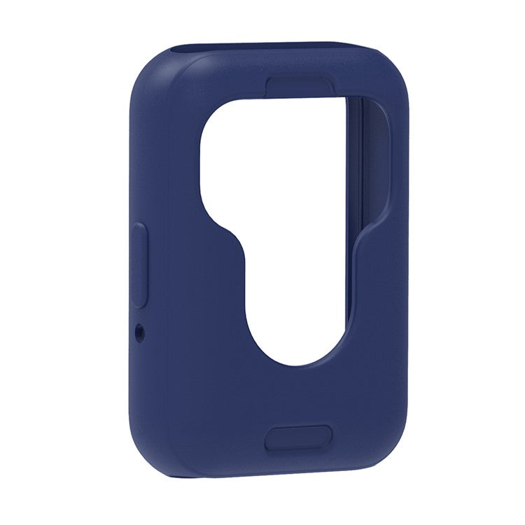 For Samsung Galaxy Fit3 Silicone Strap Replacement Wrist Band with Watch Case - Blue