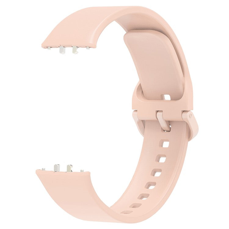 For Samsung Galaxy Fit3 Silicone Strap Replacement Wrist Band with Watch Case - Pink
