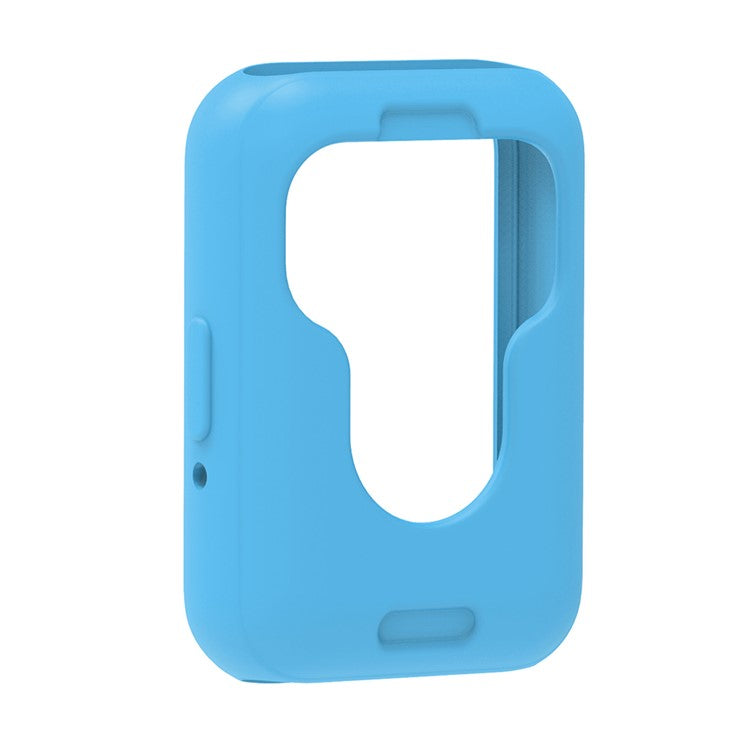 For Samsung Galaxy Fit3 Silicone Strap Replacement Wrist Band with Watch Case - Sky Blue