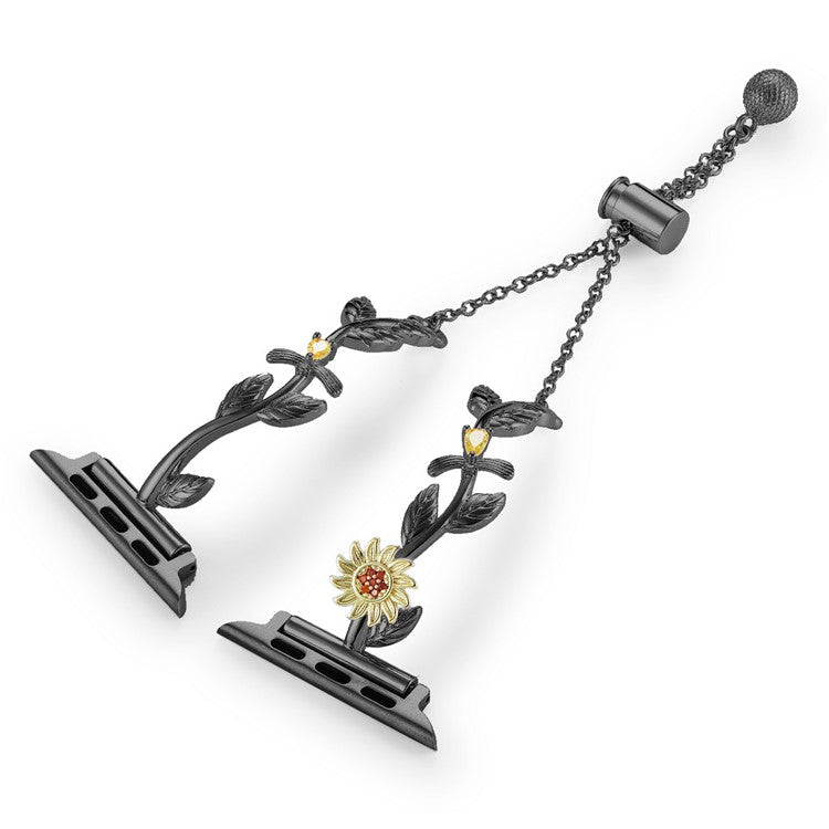 For Apple Watch Series 10 42mm / 9 8 7 41mm / SE (2023) SE (2022) SE 6 5 4 40mm / 3 2 1 38mm Zinc Alloy Watch Strap - Black