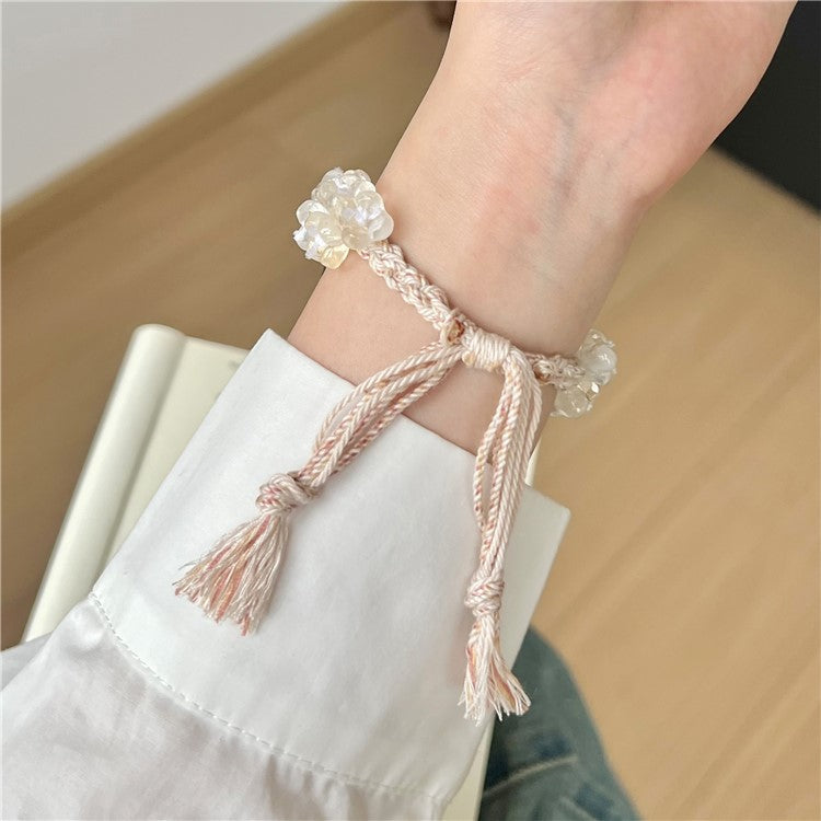 For Apple Watch 10 46mm / Ultra 2 / Ultra 49mm / 9 8 7 45mm / SE (2023) SE (2022) SE 6 5 4 44mm / 3 2 1 42mm Braided Rope Watch Strap - White