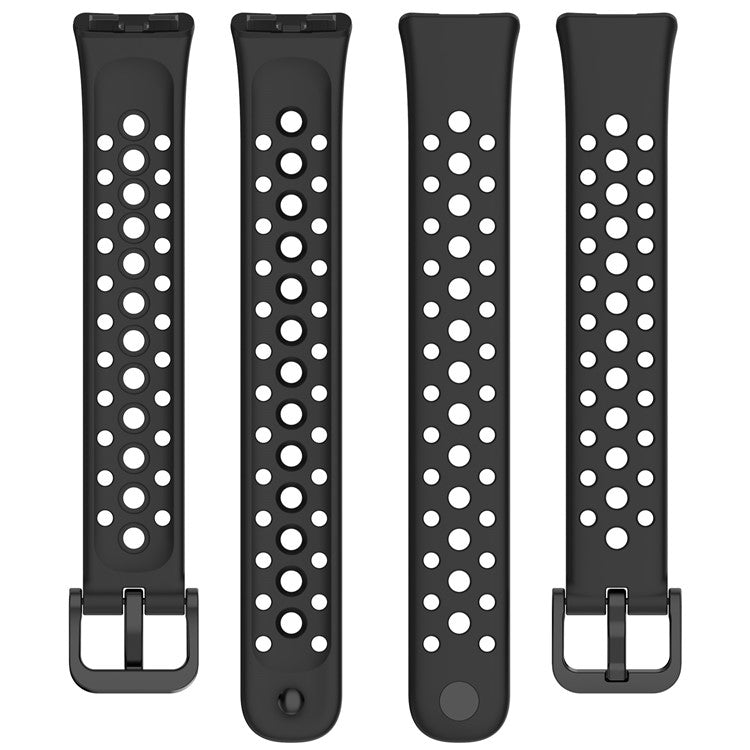 For Huawei Band 9 / 9 NFC / 8 / 8 NFC Breathable Holes Replacement Band Silicone Watch Strap - Baby Blue