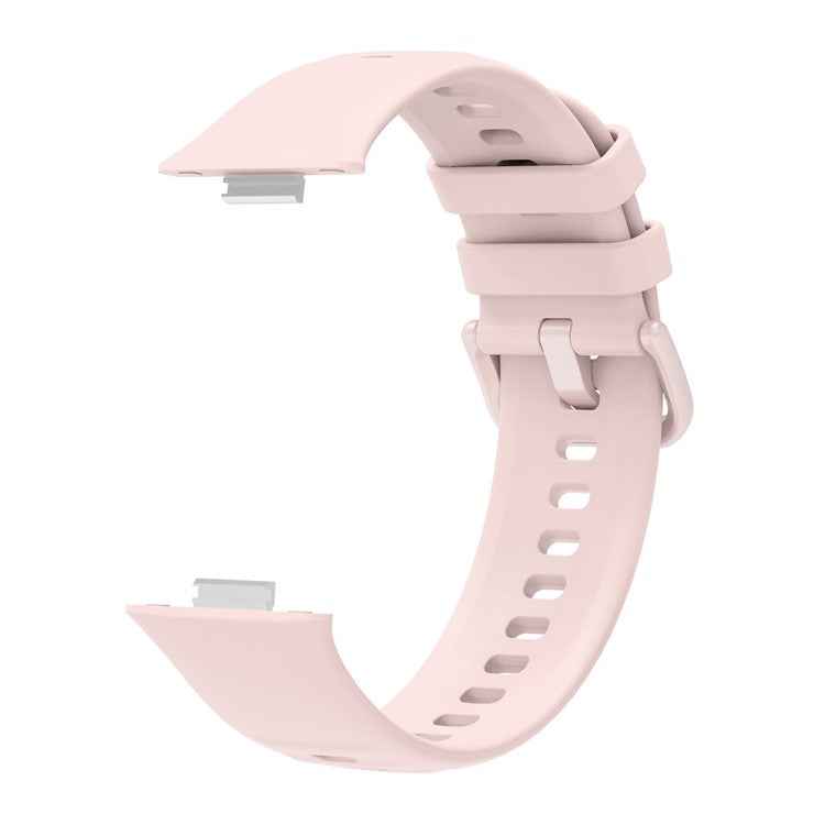 For Huawei Watch Fit 3 Silicone Watch Band Adjustable Strap Replacement - Pink
