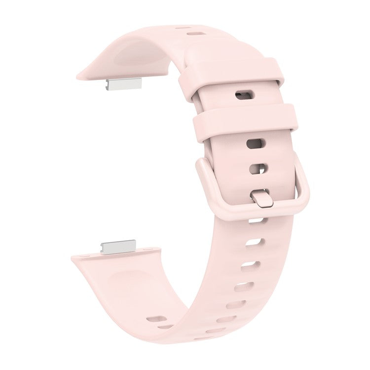 For Huawei Watch Fit 3 Silicone Watch Band Adjustable Strap Replacement - Pink