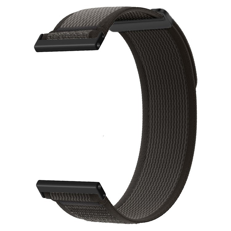 For Suunto Spartan Sport Wrist HR Baro / Suunto 9 Nylon Watch Band 24mm Loop Fastener Strap - Black