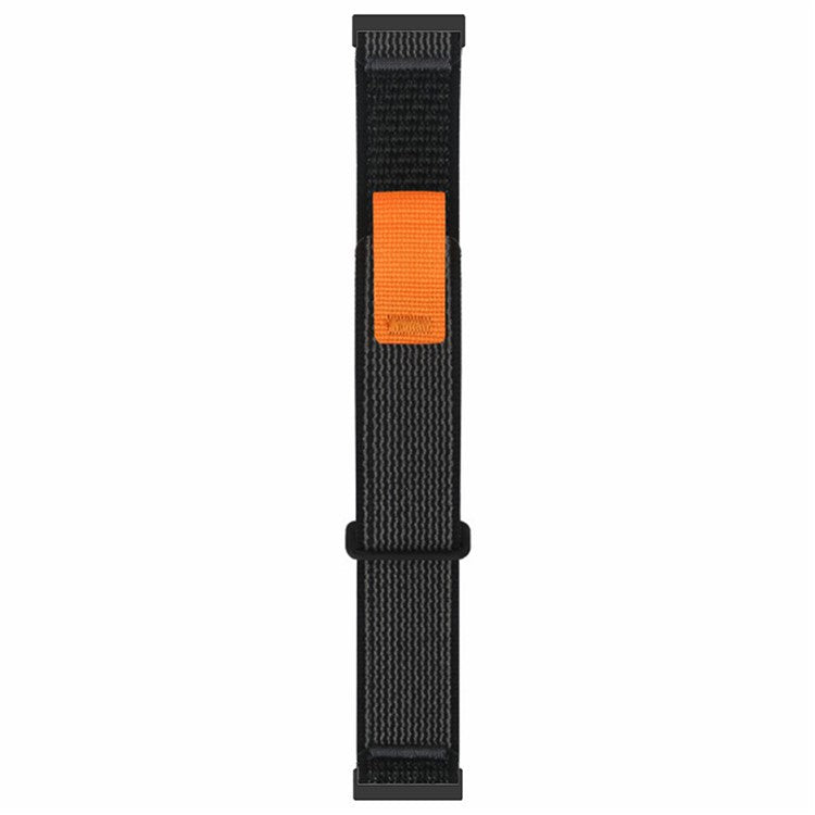For Suunto Spartan Sport Wrist HR Baro / Suunto 9 Nylon Watch Band 24mm Loop Fastener Strap - Black