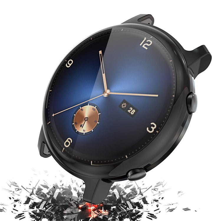 Electroplated TPU All-wrapped Protector Cover for Huawei Watch GT 2 42mm - Black