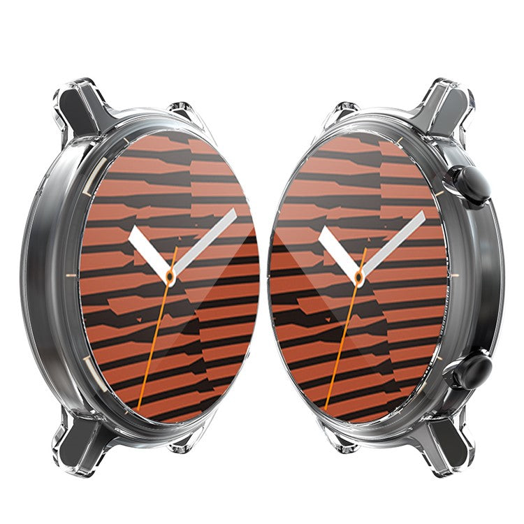Electroplated TPU All-wrapped Protector Cover for Huawei Watch GT 2 42mm - Transparent