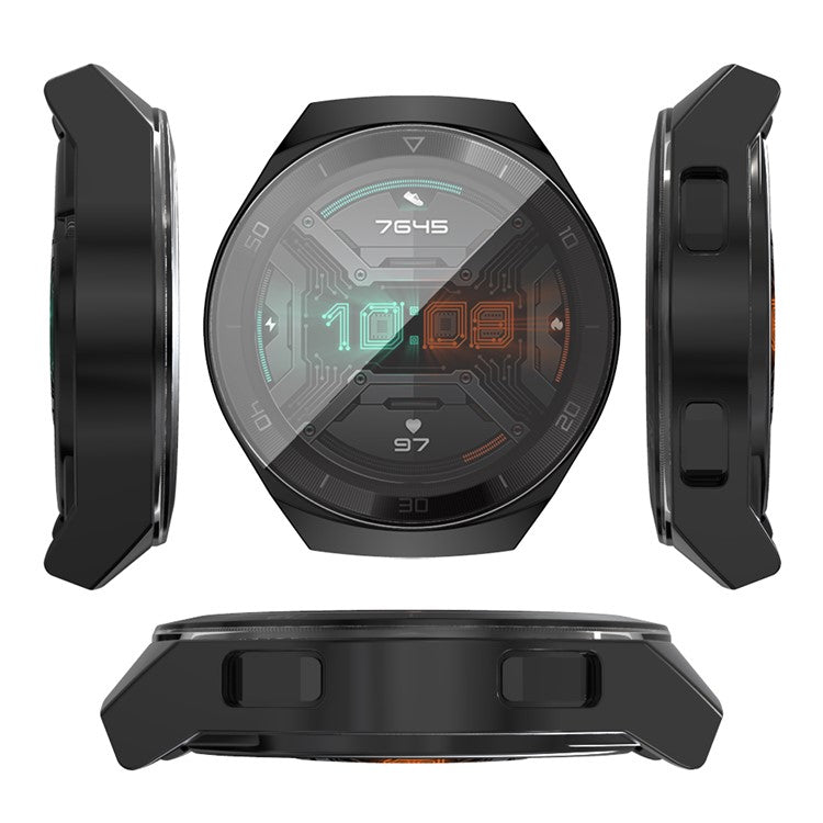 All-round Protective Electroplating TPU Shell for Huawei Watch GT 2e - Black