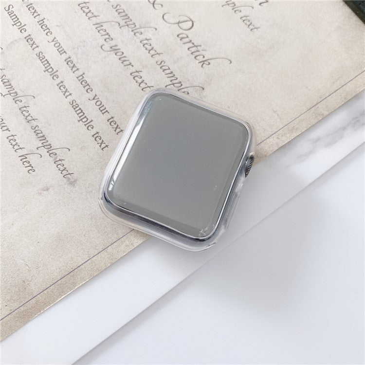 Silicone Smart Watch Protective Case for Apple Watch Series 4 / 5 / 6 / SE / SE (2022) 44m - Transparent