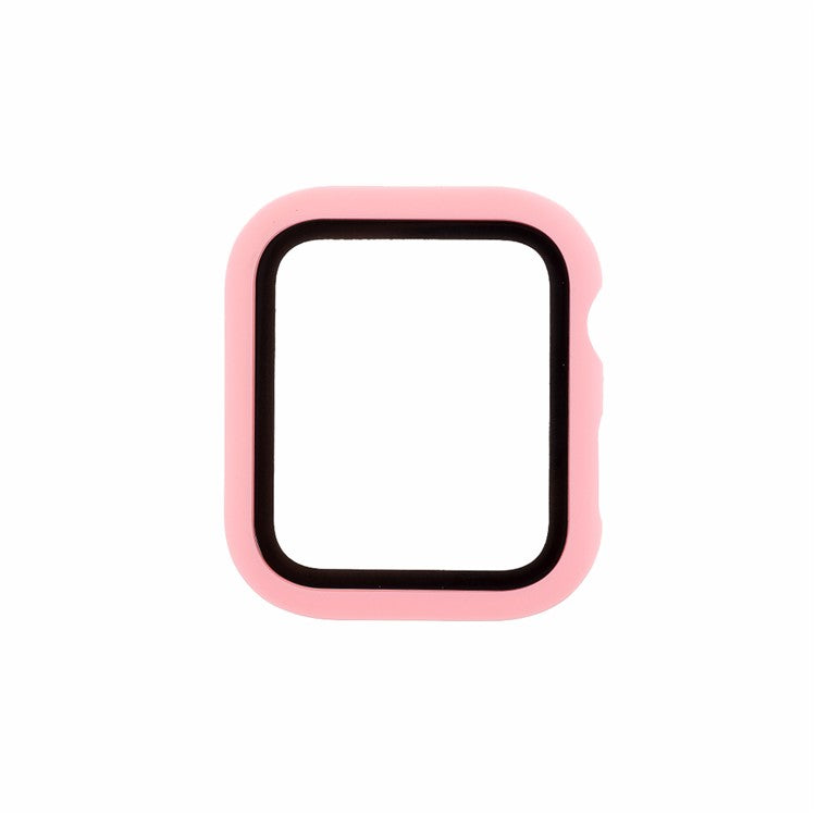 All Around Hard PC Protective Cover Built-in Screen Protector for Apple Watch Series 3 / 2 / 1 38mm - Pink