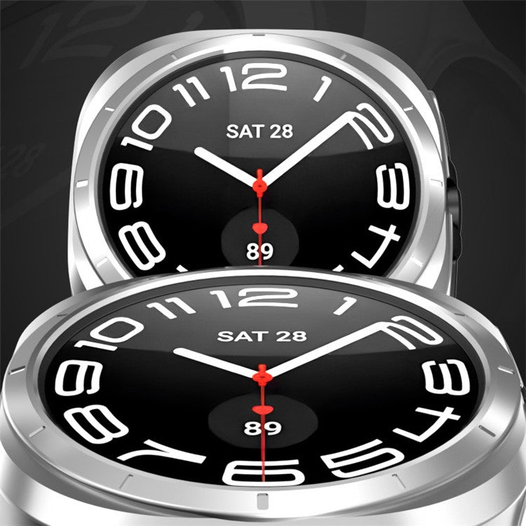 For Samsung Galaxy Watch Ultra 47mm Hard PC Case Hollow Watch Cover - Red