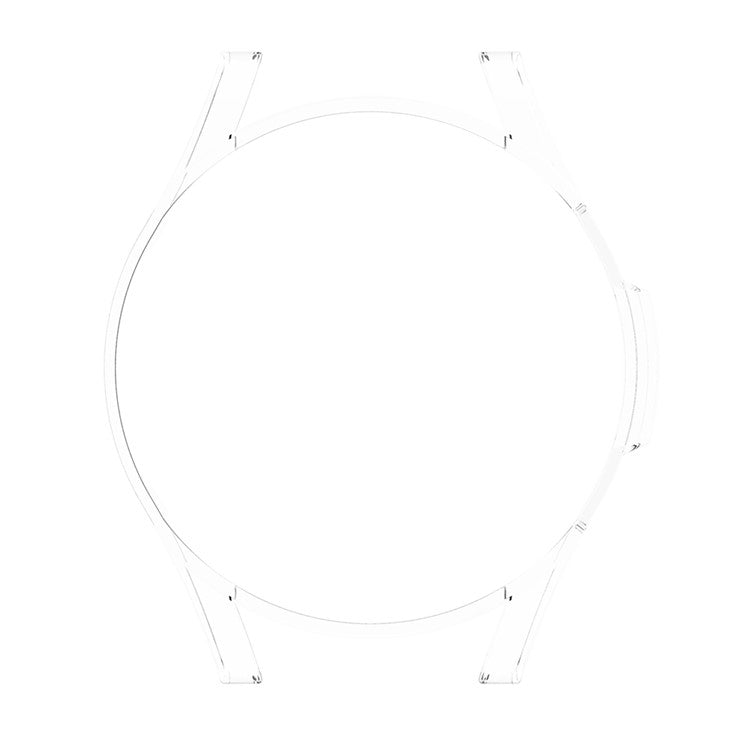 For Samsung Galaxy Watch FE 40mm SM-R861 PC Watch Case Hollow Half Cover - Clear