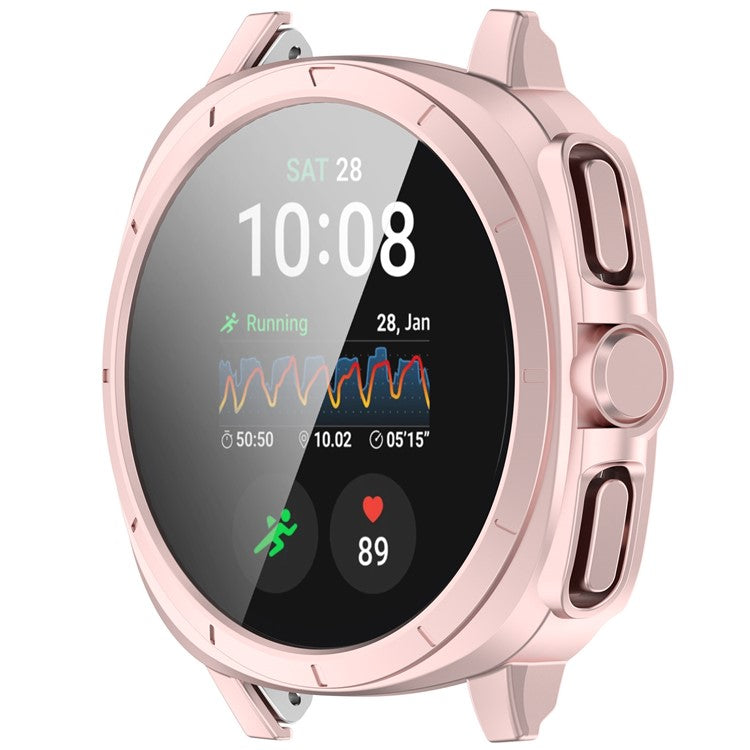 For Samsung Galaxy Watch7 44mm Anti-Collision TPU Watch Case Protective Frame - Pink