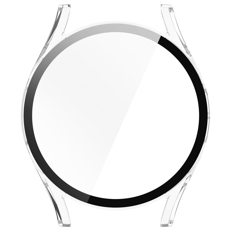 For Samsung Galaxy Watch7 44mm Integrated Watch Case Tempered Glass Screen Film - Transparent