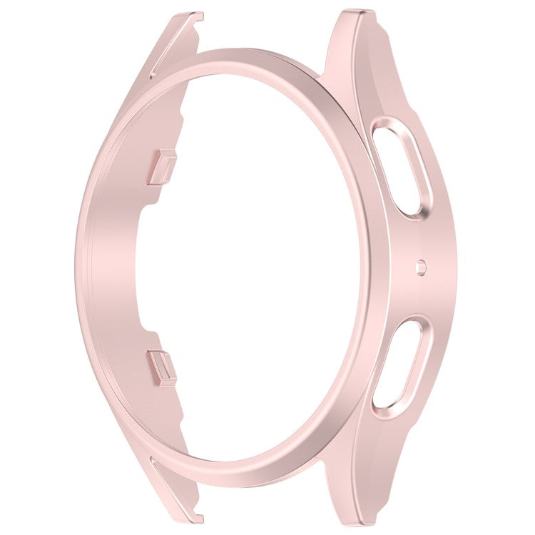 For Samsung Galaxy Watch7 40mm Anti-Drop PC Watch Case Hollow Protective Frame - Pink