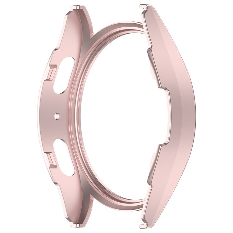 For Samsung Galaxy Watch7 40mm Anti-Drop PC Watch Case Hollow Protective Frame - Pink