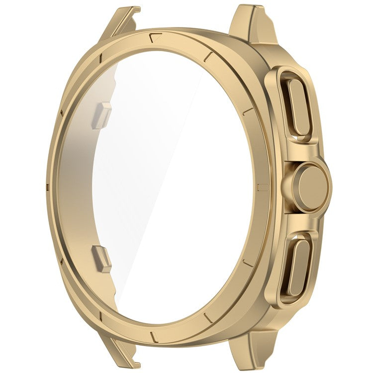 For Samsung Galaxy Watch7 44mm to Galaxy Watch Ultra Transfer Case Hard PC Watch Case Cover - Champagne Gold