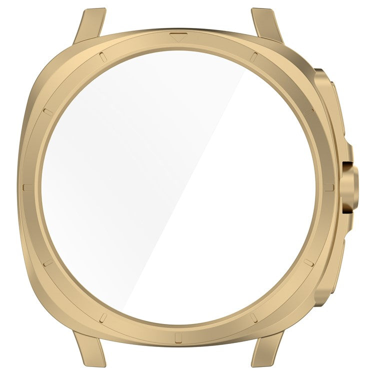 For Samsung Galaxy Watch7 44mm to Galaxy Watch Ultra Transfer Case Hard PC Watch Case Cover - Champagne Gold