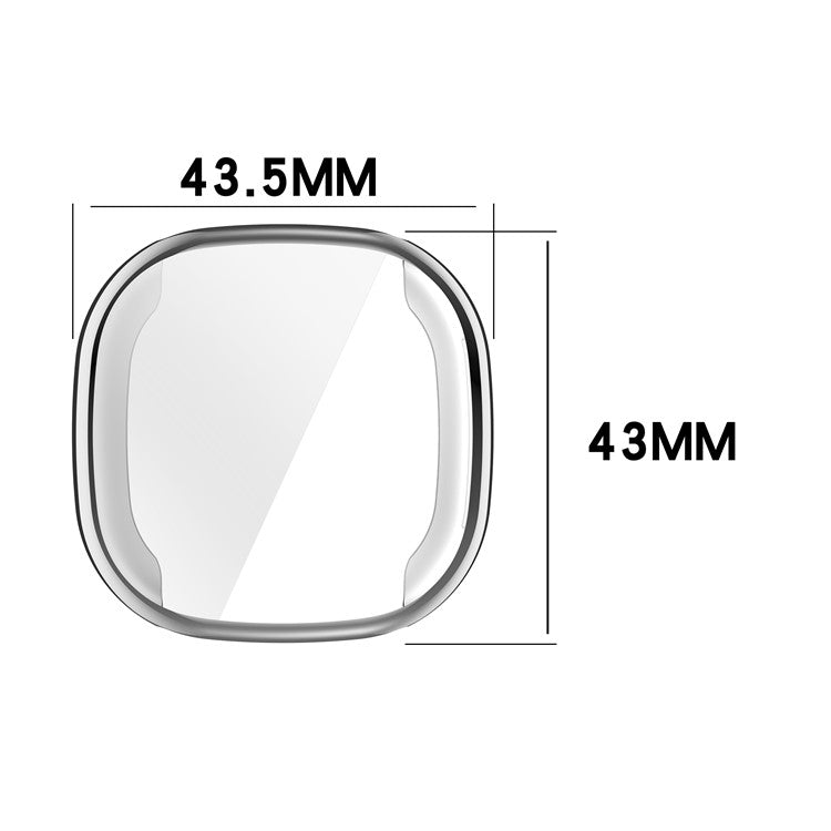 For Fitbit Ace LTE Watch Case Electroplating TPU Full Coverage Protective Cover - Pink