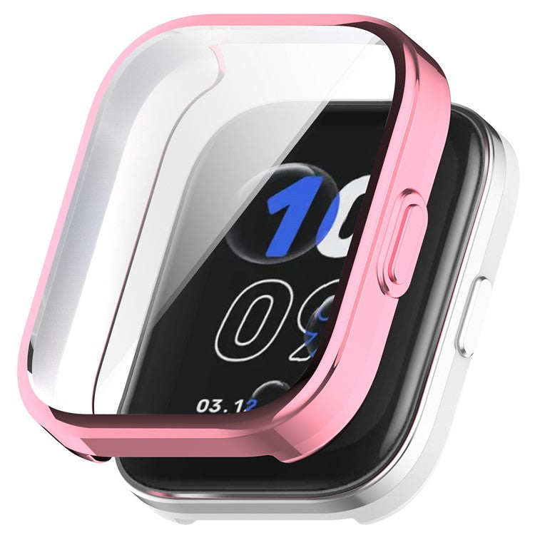 For Amazfit Bip 5 Unity TPU Case Anti-Scratch Smartwatch Protector Watch Case Cover - Pink
