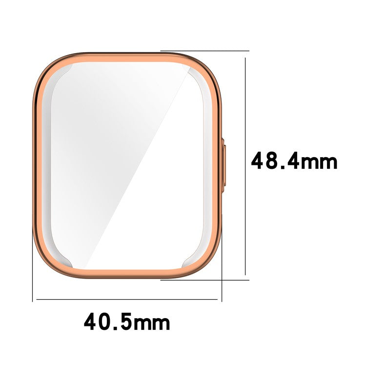 For Amazfit Bip 5 Unity TPU Case Anti-Scratch Smartwatch Protector Watch Case Cover - Pink