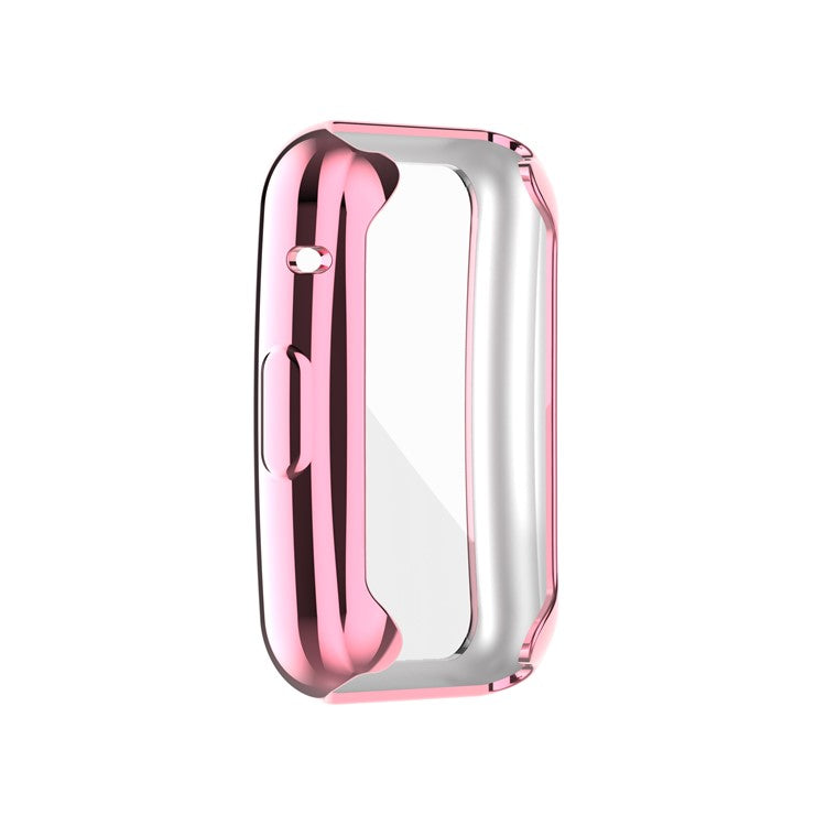 Electroplating TPU Watch Cover for Huawei Watch Fit All-round Protective Protector - Pink