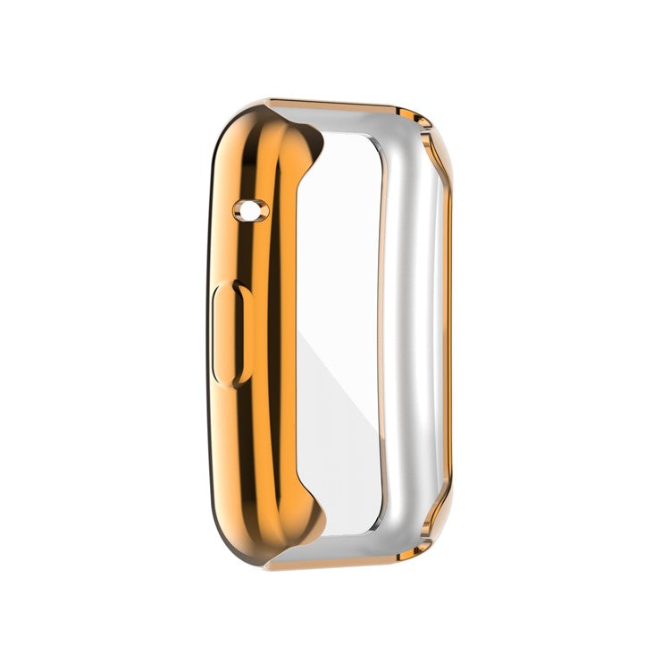 Electroplating TPU Watch Cover for Huawei Watch Fit All-round Protective Protector - Rose Gold