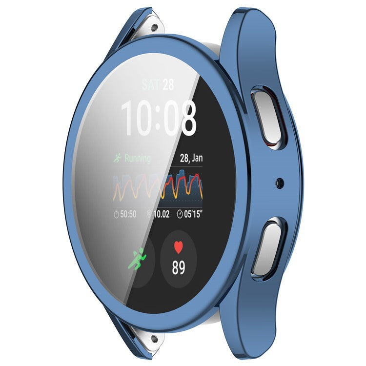 For Samsung Galaxy Watch7 40mm Watch Case Electroplating TPU Full Cover - Blue