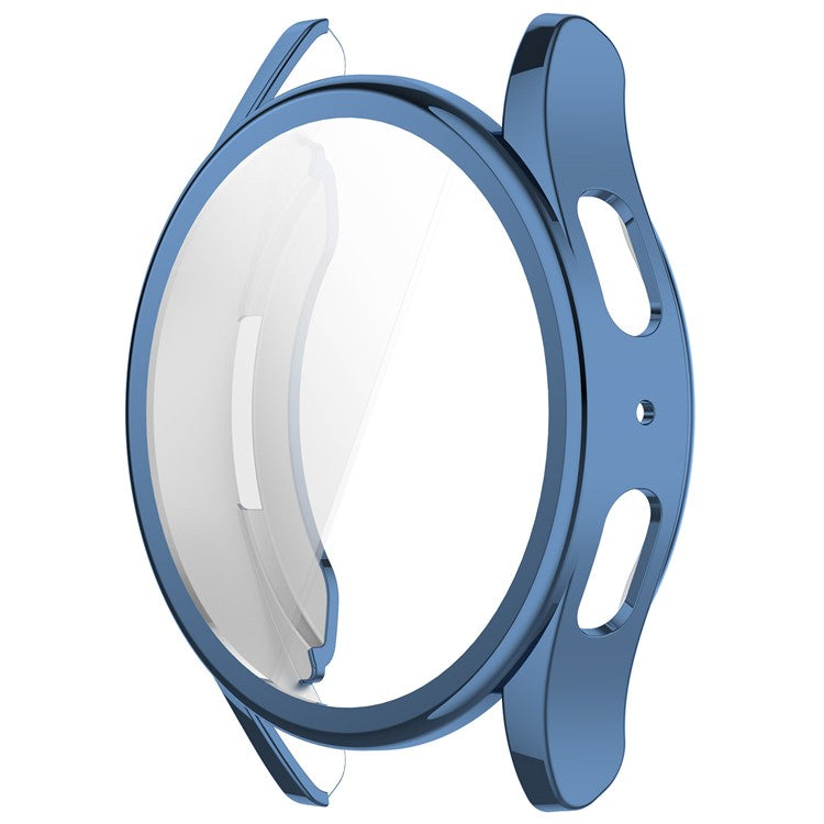 For Samsung Galaxy Watch7 40mm Watch Case Electroplating TPU Full Cover - Blue